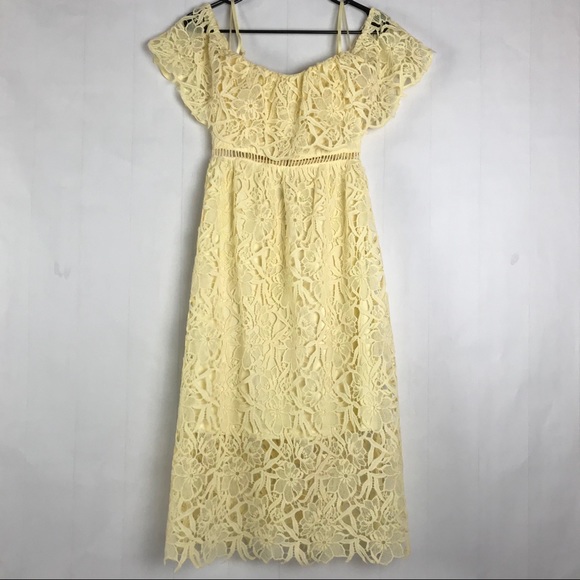 ASTR THE LABEL Lace Off The Shoulder Midi Dress - Picture 4 of 10